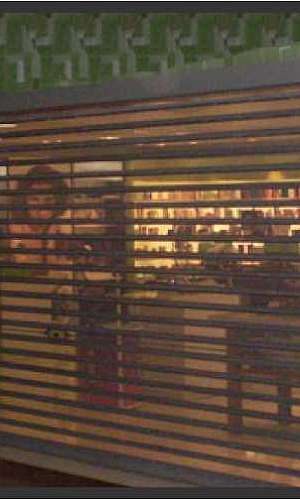 Porta sanfonada de ferro Porta sanfonada de ferro