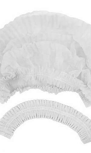 Touca descartável sanfonada branca Touca descartável sanfonada branca